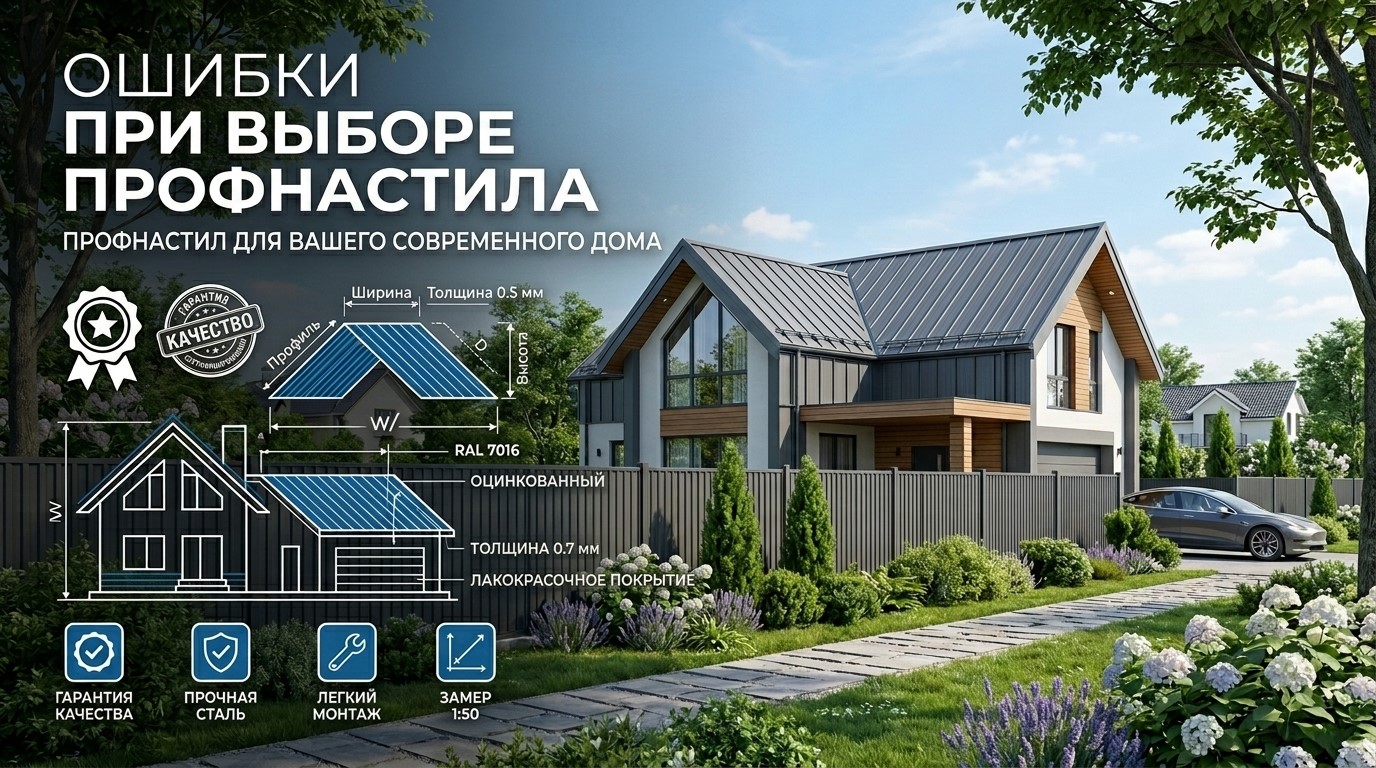 Купить профнастил: топ-5 ошибок, которые совершают покупатели